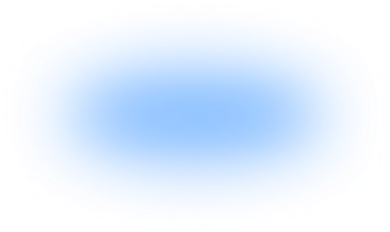 Blurred Oval Light Blue